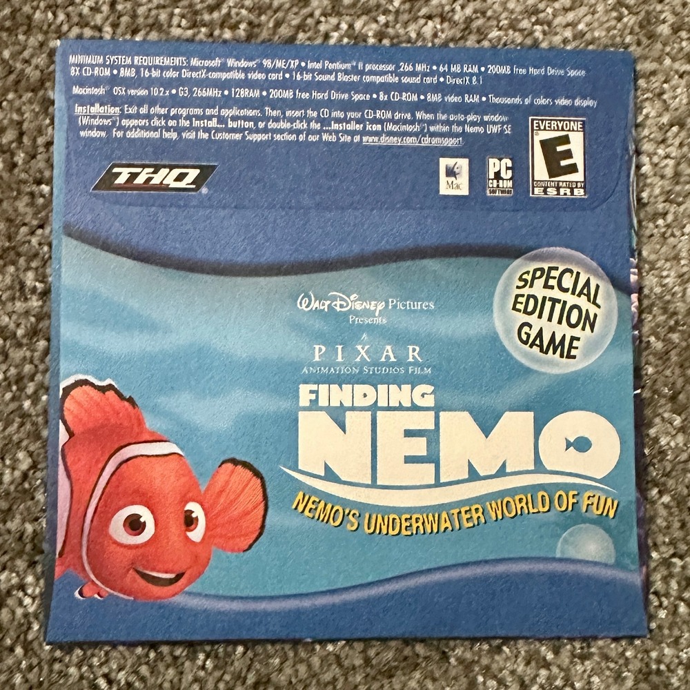 Disney Pixar Finding Nemo 2 Disc Collector's Edition DVD Bonus Features - Picture 4 of 5